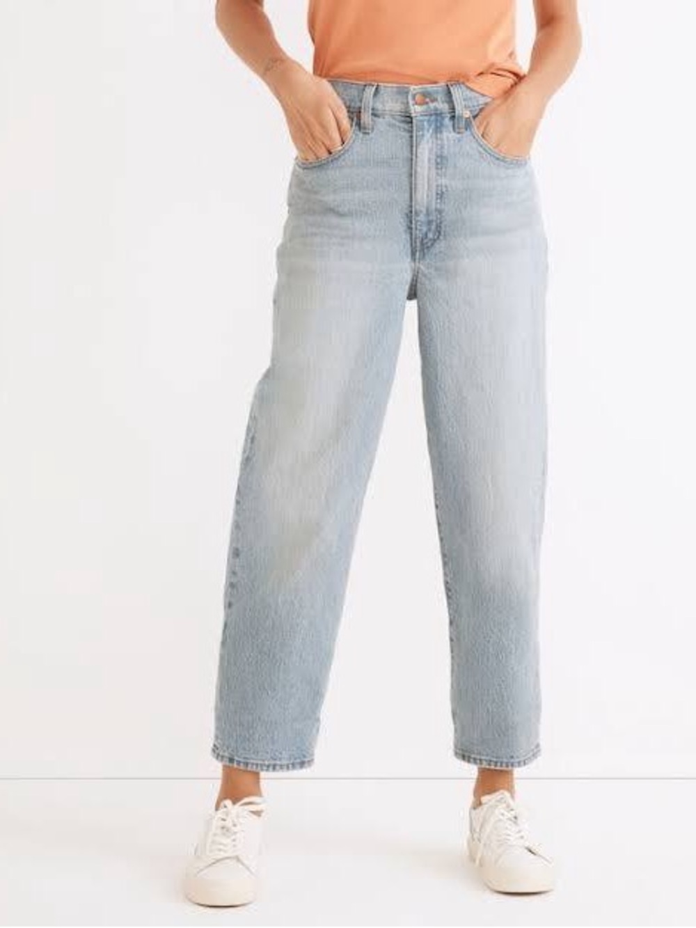 Madewell Light Wash Cropped Ankle Jeans